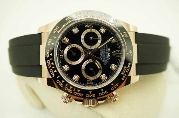 BRAND NEW Rolex 116515LN DAYTONA ROSE GOLD BLACK DIAMOND DIAL 2022 FULL SET - Image 7