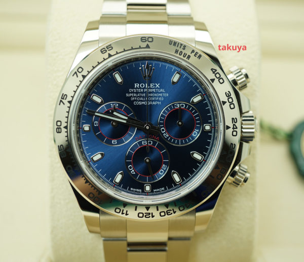 BRAND NEW Rolex 116509 DAYTONA 18K WHITE GOLD BLUE DIAL 2022 COMPLETE SET
