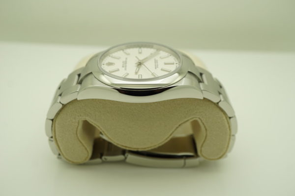 Rolex 114300 OYSTER PERPETUAL NO DATE WHITE DIAL 39MM 2019 WARRANTY BOXES PAPERS - Image 4