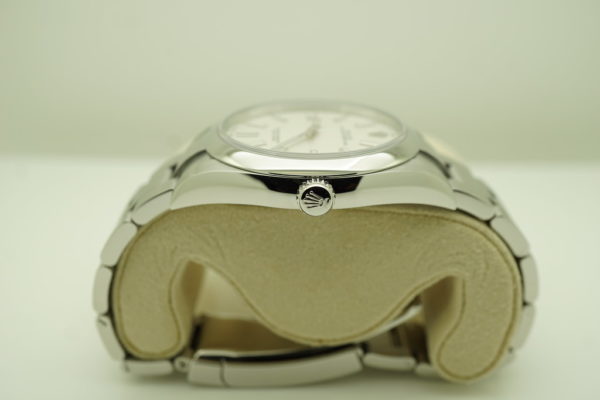 Rolex 114300 OYSTER PERPETUAL NO DATE WHITE DIAL 39MM 2019 WARRANTY BOXES PAPERS - Image 3