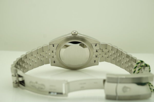 BRAND NEW Rolex 126334 DATEJUST 41 FLUTED BEZEL BLACK STICK DIAL JUBILEE BAND 2022 FULL SET - Image 8