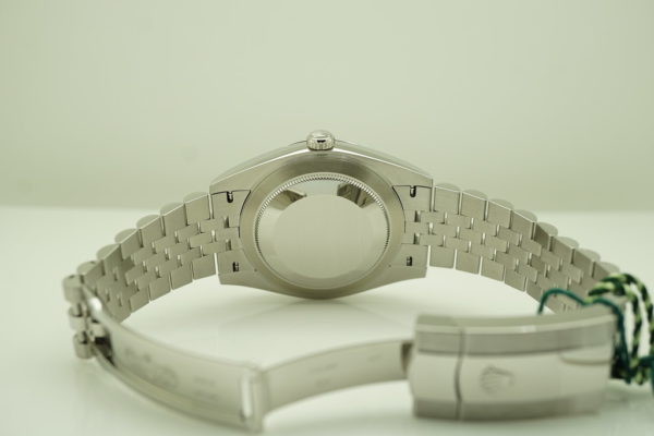 BRAND NEW Rolex 126334 DATEJUST 41 FLUTED BEZEL BLUE STICKS DIAL JUBILEE BAND 2022 FULL SET - Image 8