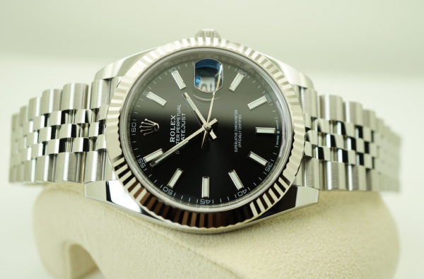 BRAND NEW Rolex 126334 DATEJUST 41 FLUTED BEZEL BLACK STICK DIAL JUBILEE BAND 2022 FULL SET - Image 10