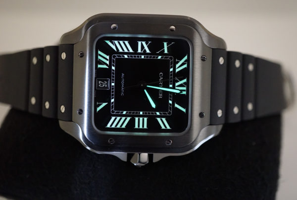 BRAND NEW Cartier SANTOS DE CARTIER LARGE MODEL BLACK ADLC AUTOMATIC 2022 FULL SET - Image 10