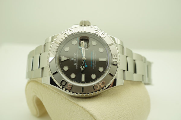 Rolex 116622 YACHTMASTER PLATINUM BEZEL DARK RHODIUM DIAL 40MM WARRANTY FULL SET - Image 10