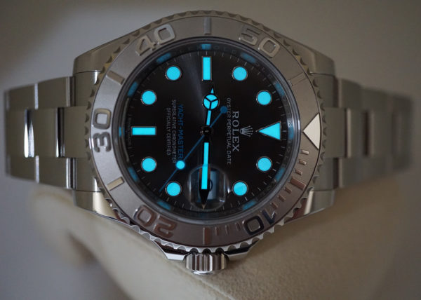Rolex 116622 YACHTMASTER PLATINUM BEZEL DARK RHODIUM DIAL 40MM WARRANTY FULL SET - Image 11