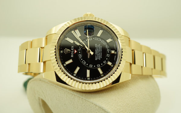 BRAND NEW Rolex 326938 SKY-DWELLER 18K YELLOW GOLD BLACK DIAL 2022 COMPLETE SET - Image 10