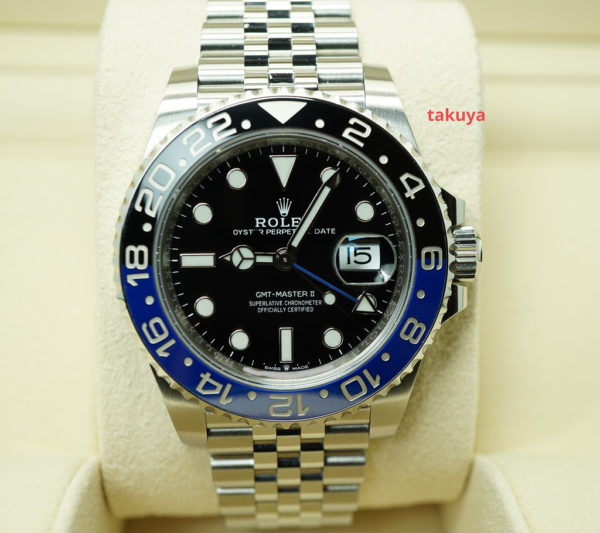 Rolex 126710BLNR GMT MASTER II BLACK BLUE BEZEL JUBILEE BAND 2021 COMPLETE SET