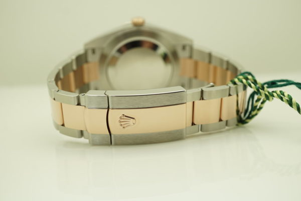 BRAND NEW Rolex 126331 DATEJUST 41 ROSE GOLD STEEL WIMBLEDON DIAL 2022 FULL SET - Image 7