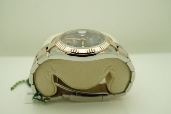BRAND NEW Rolex 126331 DATEJUST 41 ROSE GOLD STEEL WIMBLEDON DIAL 2022 FULL SET - Image 4