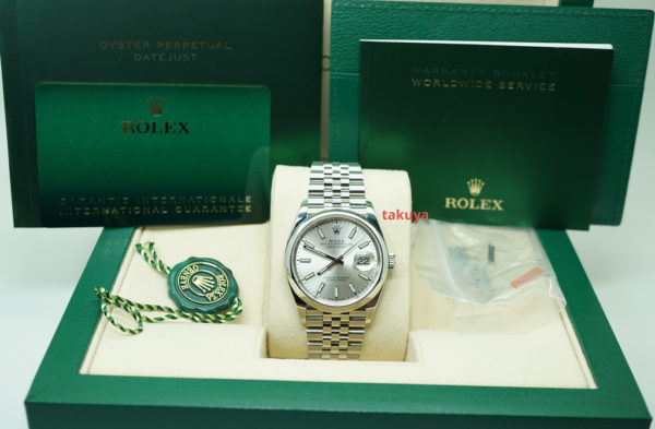 Rolex 126200 DATEJUST 36MM SILVER DIAL JUBILEE BAND 2021 WARRANTY FULL SET - Image 2