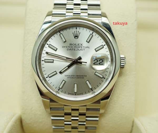 Rolex 126200 DATEJUST 36MM SILVER DIAL JUBILEE BAND 2021 WARRANTY FULL SET