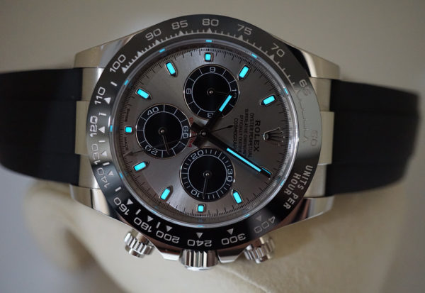 Rolex 116519LN DAYTONA 18K WHITE GOLD OYSTERFLEX STEEL DIAL 2020 WARRANTY FULL SET - Image 9