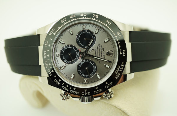 Rolex 116519LN DAYTONA 18K WHITE GOLD OYSTERFLEX STEEL DIAL 2020 WARRANTY FULL SET - Image 7