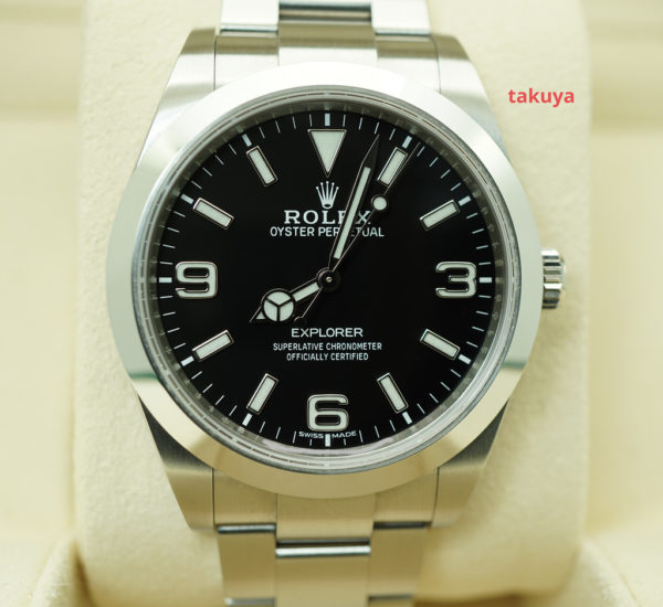 Rolex 214270 EXPLORER I FULL LUME DIAL 39MM DISCONTINUED 2020 FULL SET