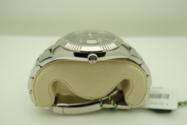 BRAND NEW Rolex 126334 DATEJUST 41 FLUTED BEZEL WIMBLEDON DIAL OYSTER 2022 FULL SET - Image 3