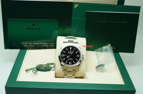 Rolex 214270 EXPLORER I FULL LUME DIAL 39MM DISCONTINUED 2020 FULL SET - Image 2