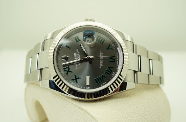 MINT Rolex 126334 DATEJUST 41 FLUTED BEZEL WIMBLEDON DIAL OYSTER 2022 FULL SET - Image 10
