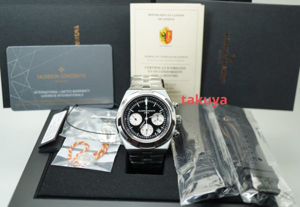 BRAND NEW Vacheron CONSTANTIN OVERSEAS CHRONOGRAPH 5500V BLACK DIAL 2022 FULL SET - Image 2