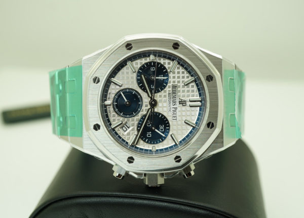 BRAND NEW Audemars PIGUET ROYAL OAK CHRONOGRAPH 26315ST SILVER BLUE DIAL 38MM SEALED FULL SET - Image 6