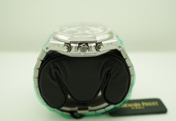 BRAND NEW Audemars PIGUET ROYAL OAK CHRONOGRAPH 26315ST SILVER BLUE DIAL 38MM SEALED FULL SET - Image 3