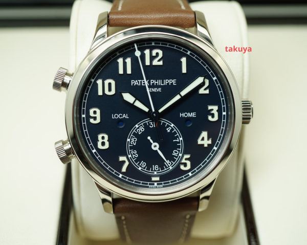Patek PHILIPPE 5524G CALATRAVA PILOT TRAVEL TIME WHITE GOLD 2021 COMPLETE SET