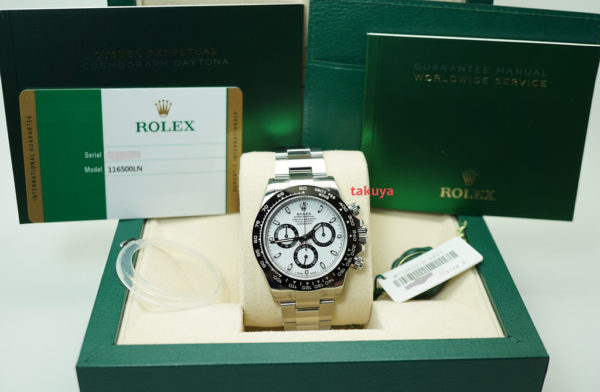NEW Rolex 116500LN COSMOGRAPH DAYTONA CERAMIC WHITE DIAL STICKERS COMPLETE SET - Image 2