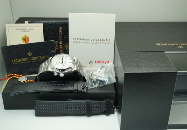 Vacheron CONSTANTIN OVERSEAS DUAL TIME 7900V SILVER DIAL 41MM 2019 FULL SET - Image 2