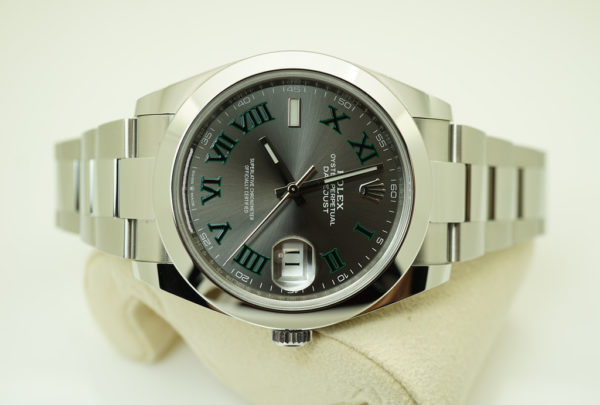 Rolex 126300 DATEJUST 41 WIMBLEDON DIAL OYSTER BAND 2021 WARRANTY FULL SET - Image 9