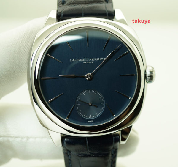 MINT Laurent Ferrier GALET SQUARE STAINLESS STEEL BLUE DIAL 2022 FULL SET