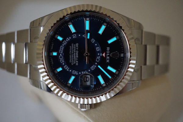 LIKE NEW Rolex 326934 SKY-DWELLER BLUE DIAL OYSTER BRACELET 2020 COMPLETE SET - Image 11