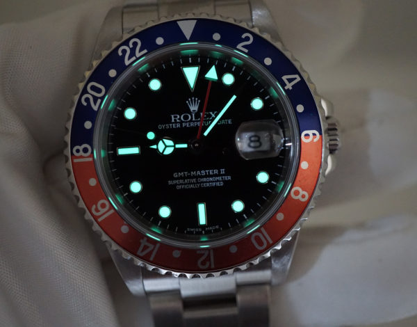 Rolex 16710 GMT MASTER II RED/BLUE PEPSI BEZEL Y SERIAL LUG HOLES COMPLETE SET - Image 12