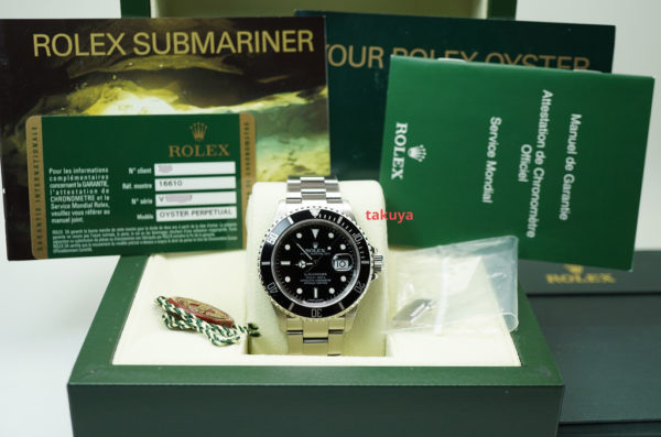 Rolex 16610 SUBMARINER DATE STAINLESS STEEL V SERIAL ENGRAVED REHAUT FULL SET - Image 2