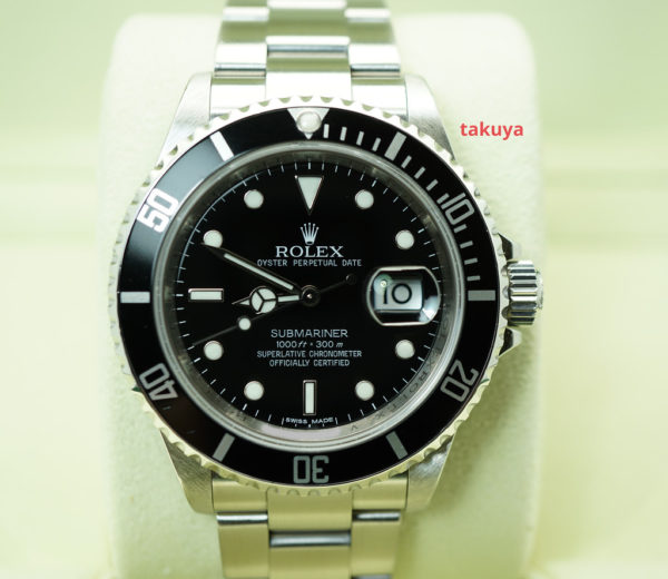 Rolex 16610 SUBMARINER DATE STAINLESS STEEL V SERIAL ENGRAVED REHAUT FULL SET
