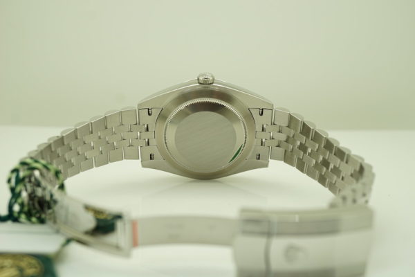 BRAND NEW Rolex 126334 DATEJUST 41 FLUTED BEZEL SILVER STICK DIAL JUBILEE FULL SET - Image 8