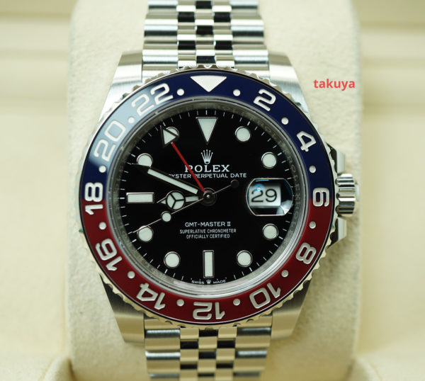 MINT Rolex 126710BLRO PEPSI GMT MASTER II RED BLUE BEZEL JUBILEE 2021 FULL SET