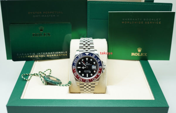 MINT Rolex 126710BLRO PEPSI GMT MASTER II RED BLUE BEZEL JUBILEE 2021 FULL SET - Image 2