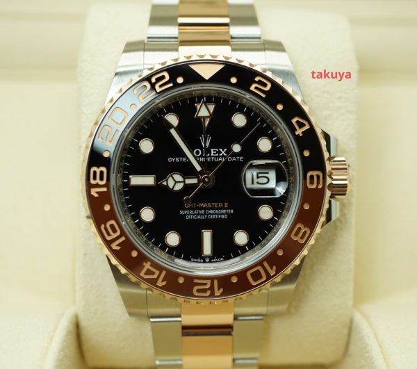 Rolex 126711CHNR GMT MASTER 2 18K ROSE GOLD STEEL ROOTBEER WARRANTY FULL SET