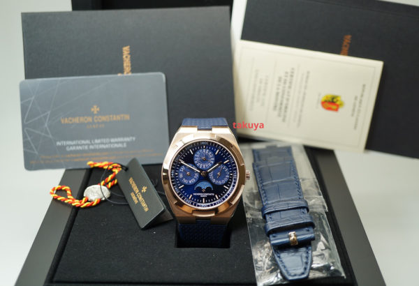 Vacheron CONSTANTIN OVERSEAS PERPETUAL CALENDAR 4300V ROSE GOLD BLUE DIAL 2022 - Image 2