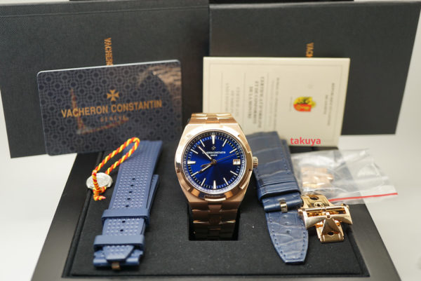 Vacheron CONSTANTIN OVERSEAS 4500V 18K ROSE GOLD BLUE DIAL 41MM 2021 FULL SET - Image 2