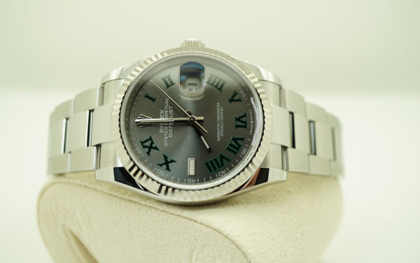 Rolex 126234 DATEJUST WIMBLEDON DIAL 18K FLUTED BEZEL OYSTER BAND 2021 FULL SET - Image 10