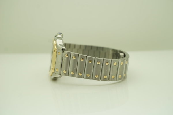NEW Cartier SANTOS DE CARTIER MEDIUM 18K YELLOW GOLD STEEL 2022 FULL SET - Image 5