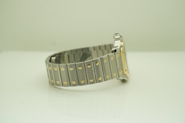 NEW Cartier SANTOS DE CARTIER MEDIUM 18K YELLOW GOLD STEEL 2022 FULL SET - Image 6