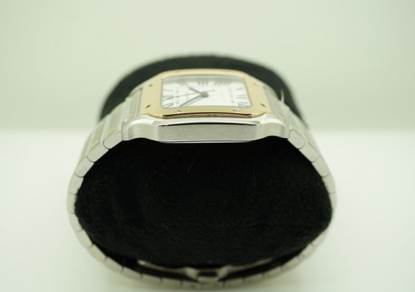 NEW Cartier SANTOS DE CARTIER MEDIUM 18K YELLOW GOLD STEEL 2022 FULL SET - Image 4