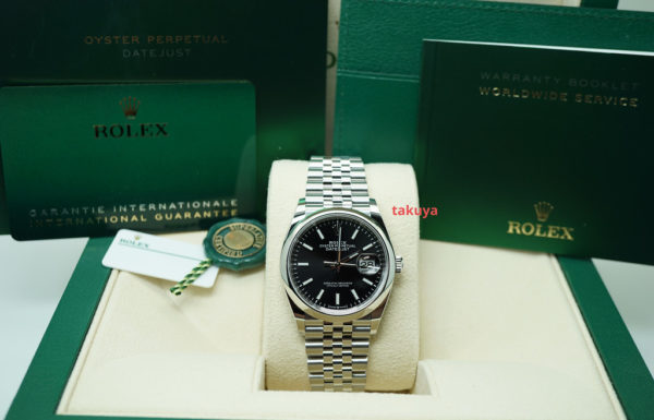 NEW Rolex 126200 DATEJUST 36MM BLACK DIAL JUBILEE BAND 2021 WARRANTY FULL SET - Image 2