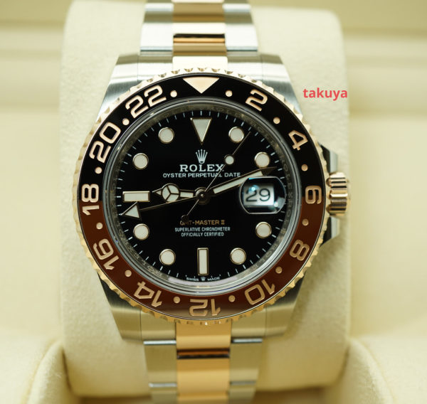 Rolex 126711CHNR GMT MASTER 2 ROSE GOLD STEEL ROOTBEER 2020 WARRANTY FULL SET