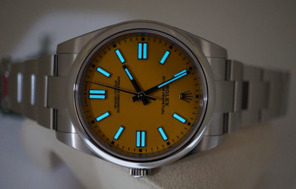 BRAND NEW Rolex 124300 OYSTER PERPETUAL YELLOW DIAL 41MM 2022 STICKERS FULL SET - Image 11