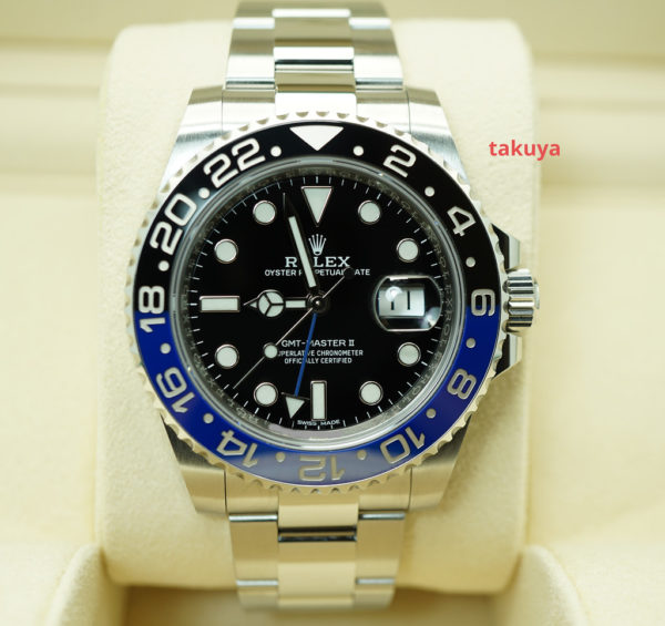Rolex 116710BLNR GMT MASTER 2 BLACK BLUE BEZEL BATMAN 2019 WARRANTY FULL SET