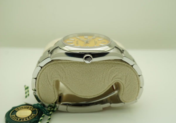 BRAND NEW Rolex 124300 OYSTER PERPETUAL YELLOW DIAL 41MM 2022 STICKERS FULL SET - Image 3