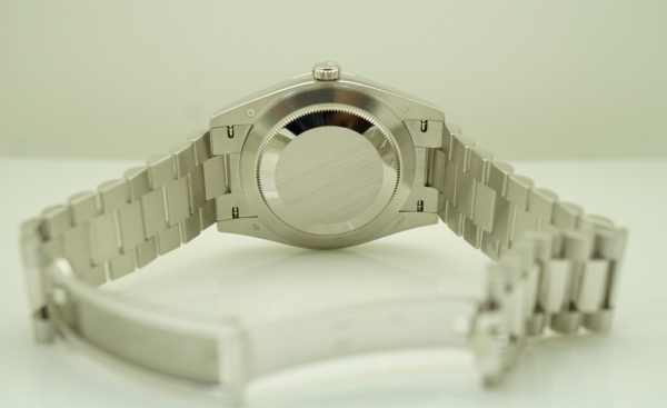 Rolex 228206 DAY DATE PLATINUM ICE BLUE ROMAN QUADRANT DIAL 40MM 2018 WARRANTY FULL SET - Image 8